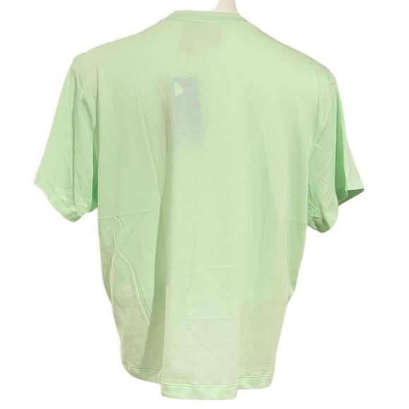 ADIDAS Women’s Adicolor Trefoil Boxy T-Shirt Semi Green Spark Size L NEW - Picture 4 of 6